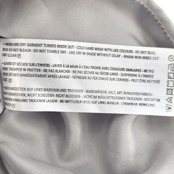 Keepsake Twilight Dreams Mini Dress Small Women Gray Garden Floral Cold Shoulder - Picture 11 of 11